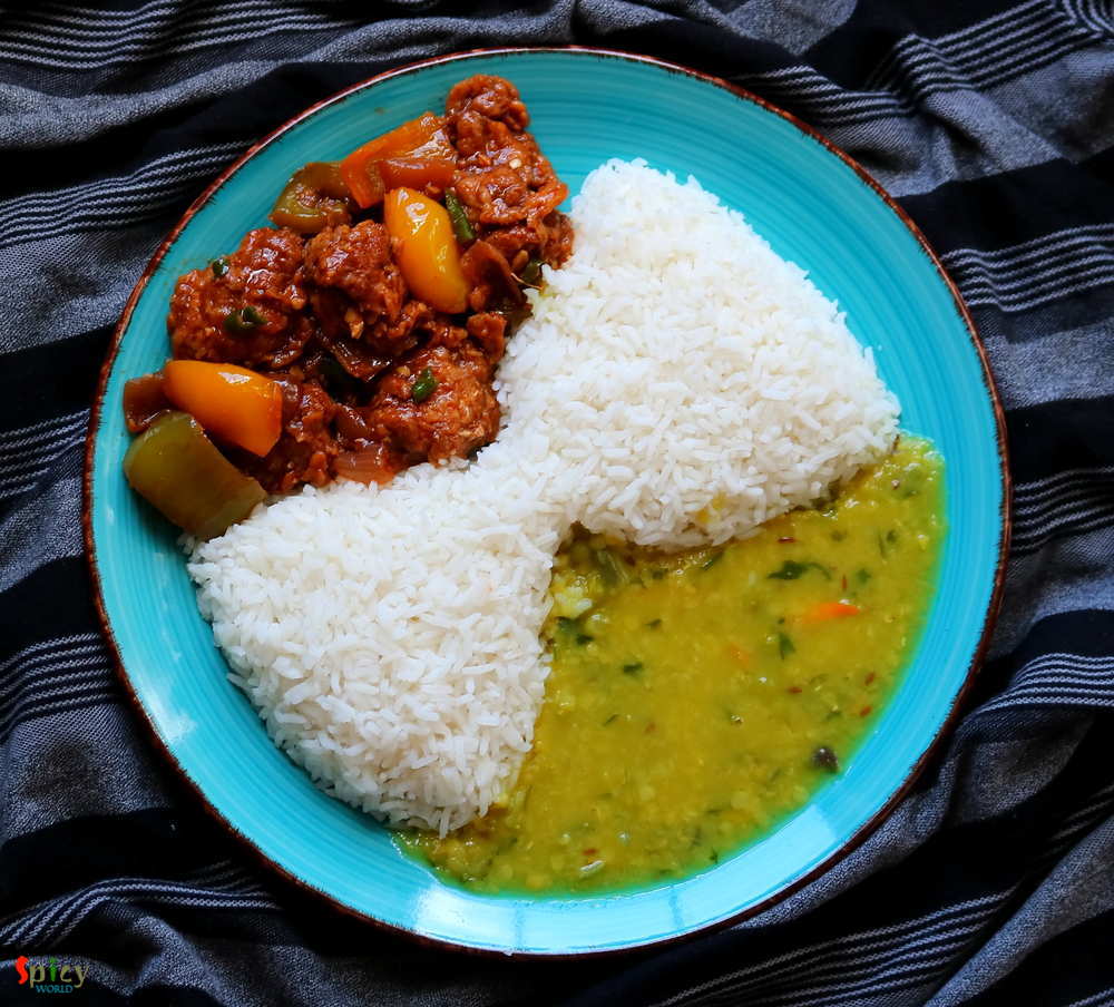 Daal Rice & Chili Fish