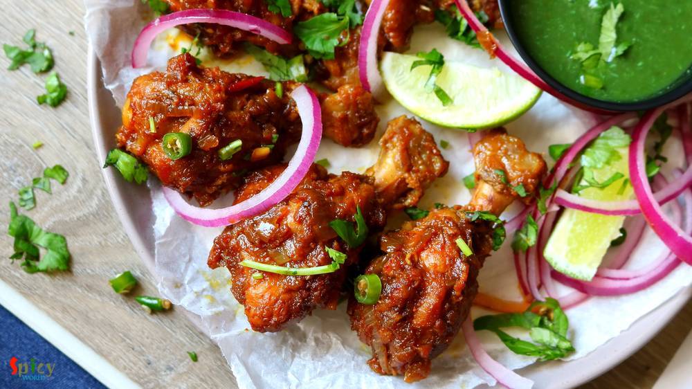 Bhuna Chicken Wings / Slow cooked Indian Chicken Wings