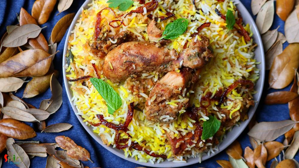 Chicken Dum Biriyani (Hyderabadi style)