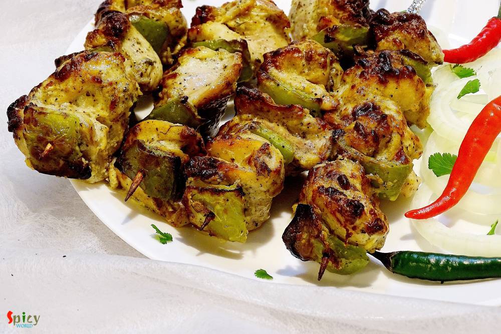 Chicken Malai Kabab Makhmali Murgh Kabab Spicy World Simple And