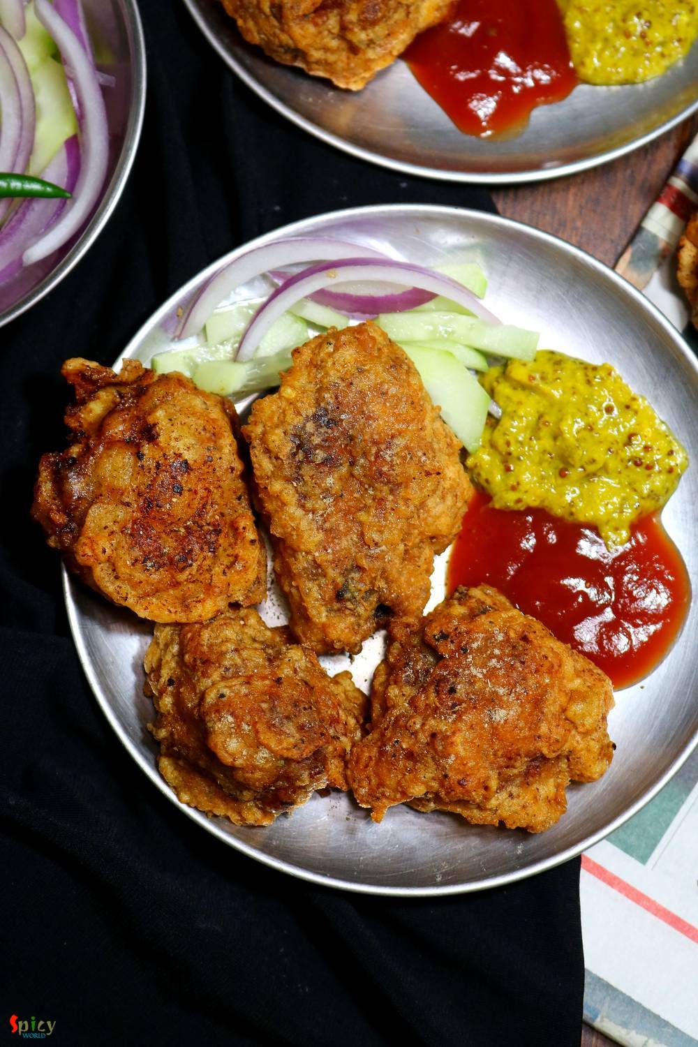 Cooking Step: Chicken Pokora (Pakora) / Batter fried Chicken Cooking Step: Chicken Pokora (Pakora) / Batter fried Chicken