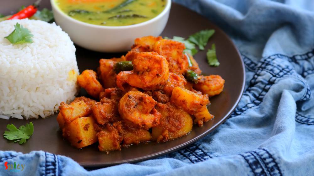 Kosha Chingri Macher Kalia / Spicy Prawn Curry
