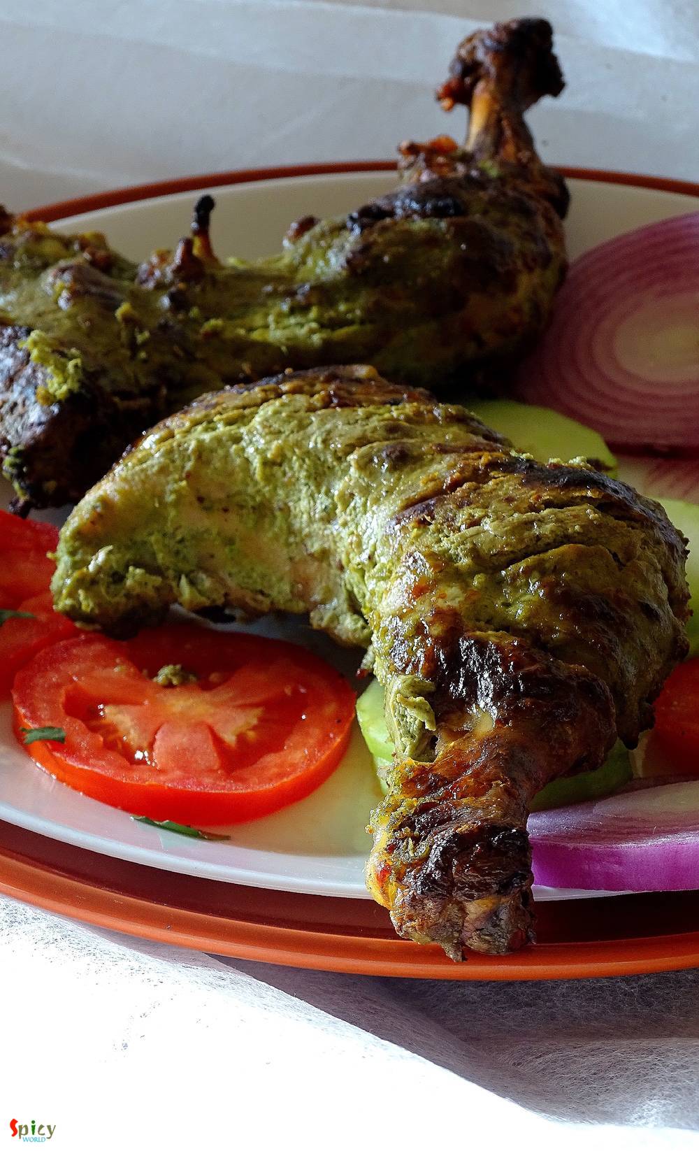 Coriander Chicken Kabab / Dhaniya Murgh Kabab - Spicy World Simple and ...