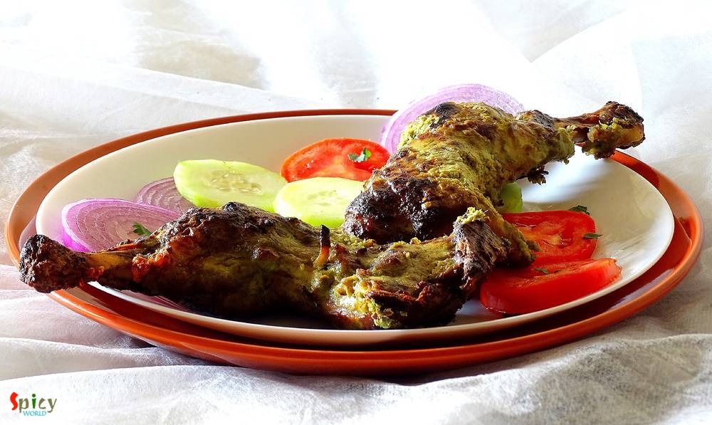 Coriander Chicken Kabab  / Dhaniya Murgh Kabab 