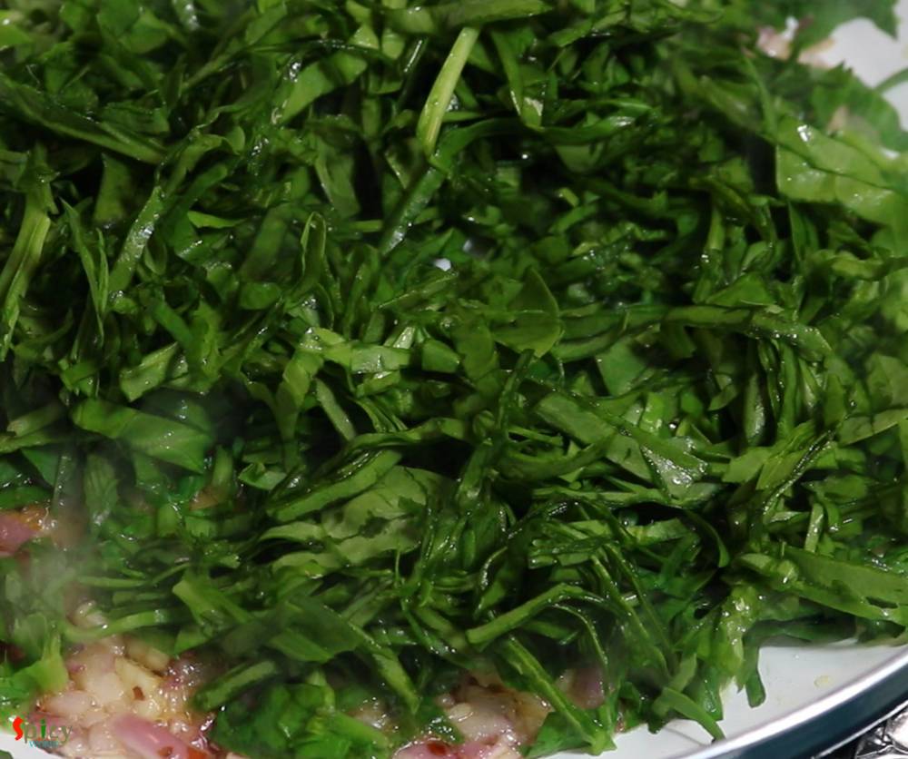 Cooking Step: Grilled Fish & Spinach Rice Cooking Step: Grilled Fish & Spinach Rice