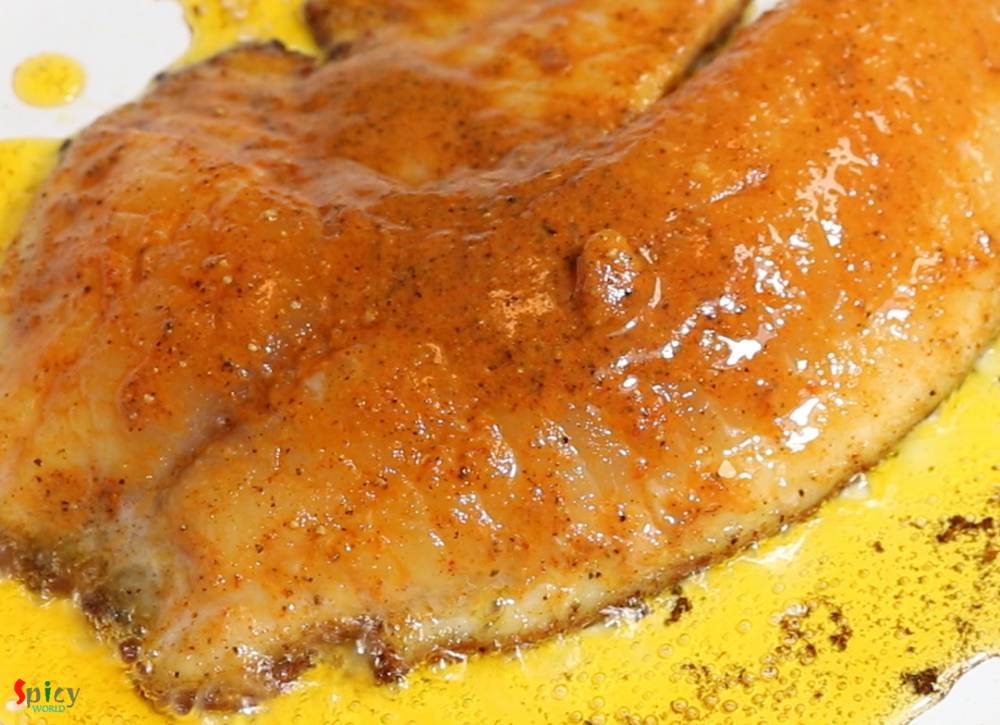 Cooking Step: Grilled Fish & Spinach Rice Cooking Step: Grilled Fish & Spinach Rice