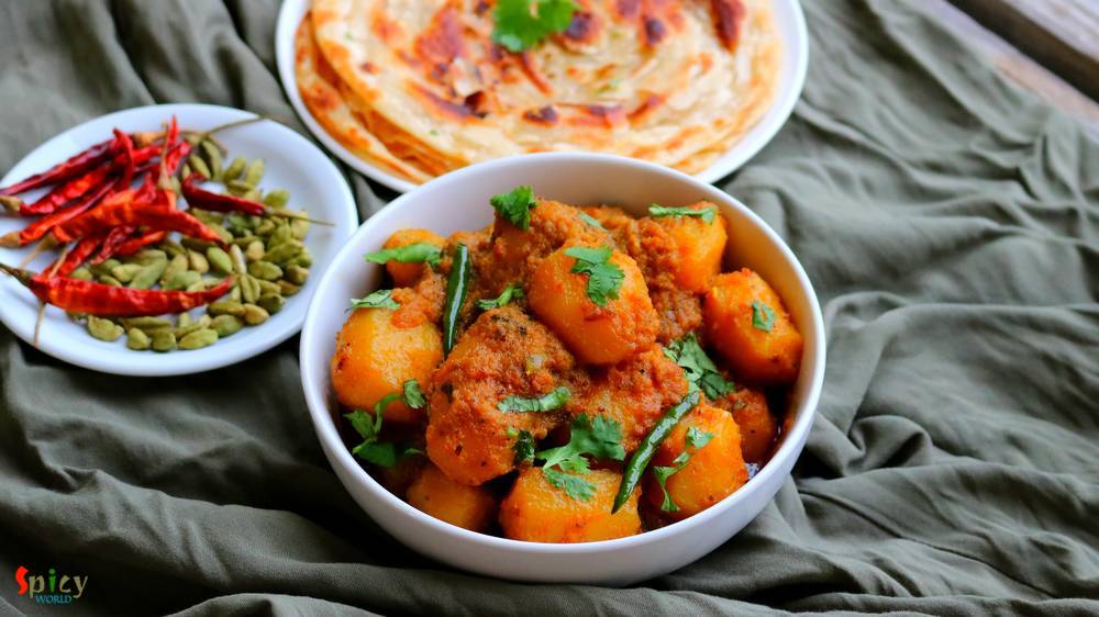 Kosha Aloor Dom / Bengali style Dry Potato Curry