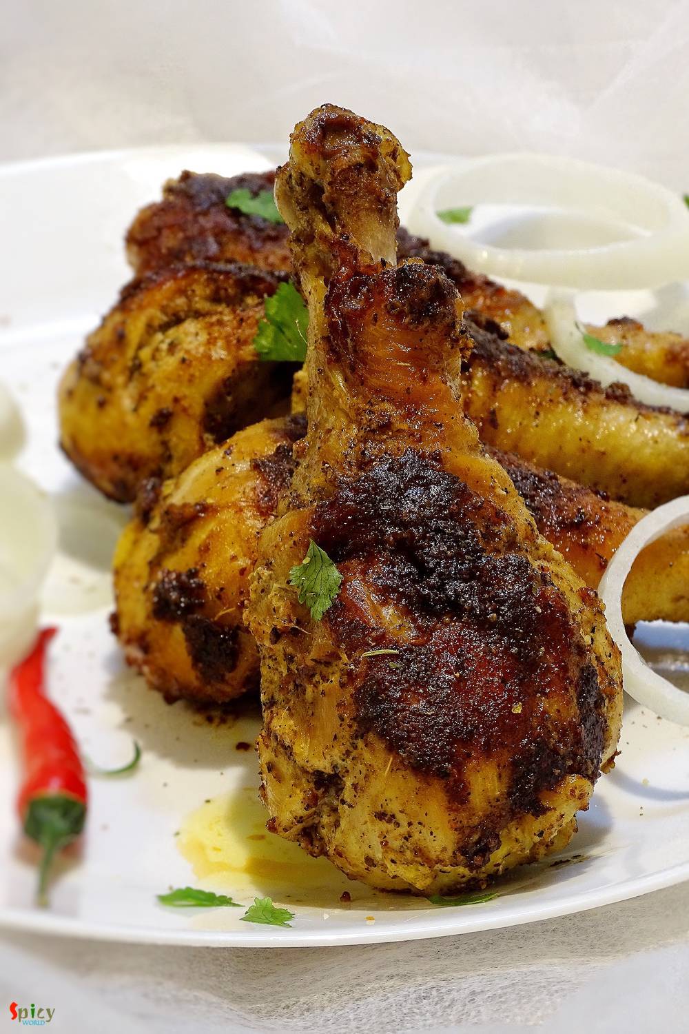 Pan grilled Chicken Drumsticks - Spicy World Simple and Easy Recipes by