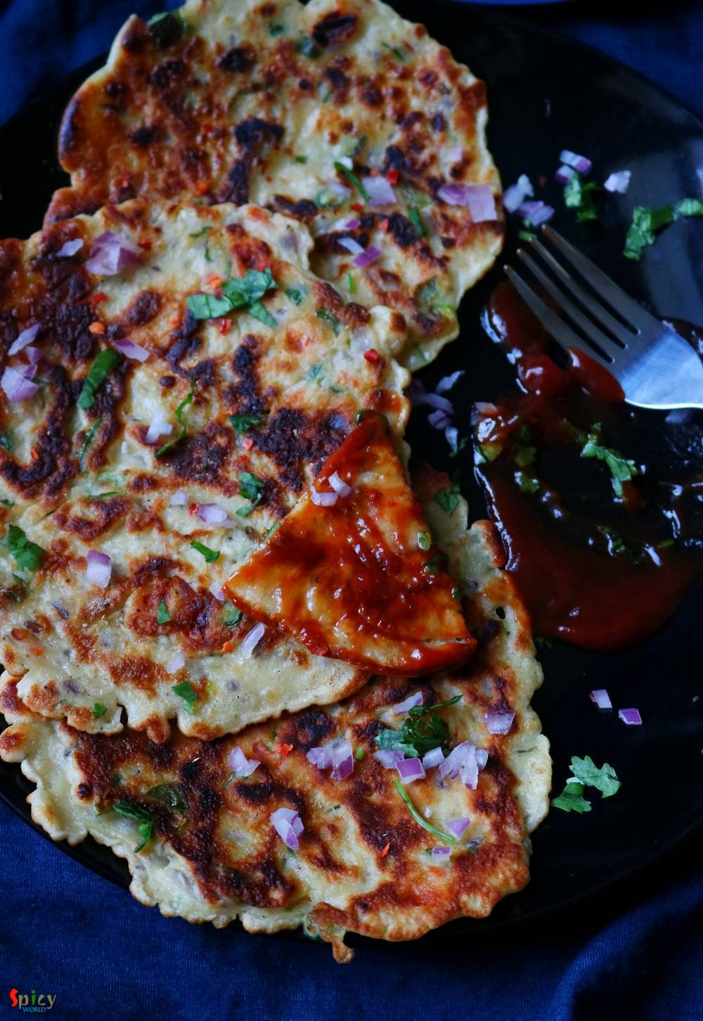 Indian Savory Pancake - Spicy World Simple and Easy Recipes by Arpita