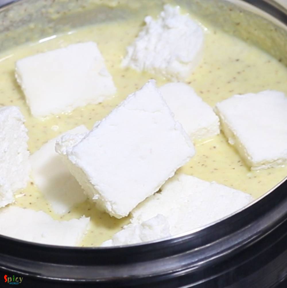 Cooking Step: Paneer Bhapa / Steamed Paneer in Mustard Poppy seeds gravy Cooking Step: Paneer Bhapa / Steamed Paneer in Mustard Poppy seeds gravy