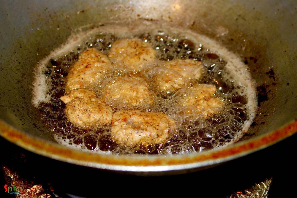 Cooking Step: Popcorn Chicken  Cooking Step: Popcorn Chicken