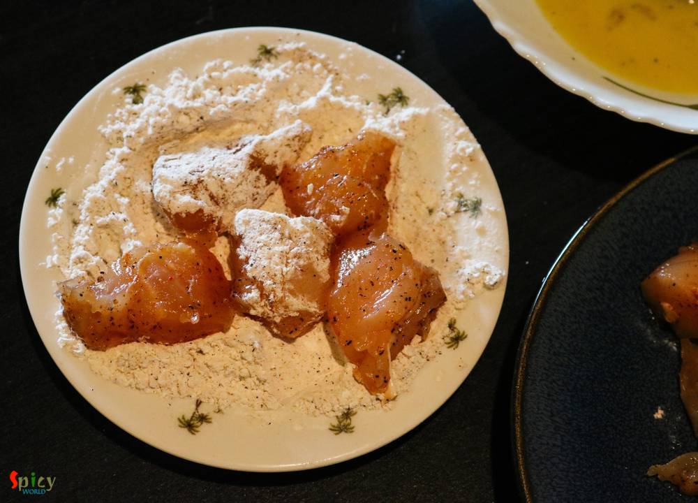 Cooking Step: Popcorn Chicken  Cooking Step: Popcorn Chicken