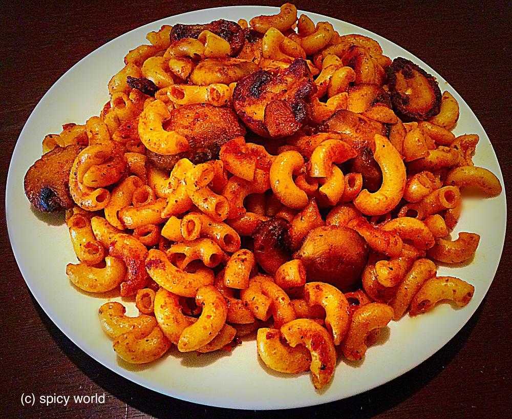 Spicy Macaroni with Mushroom